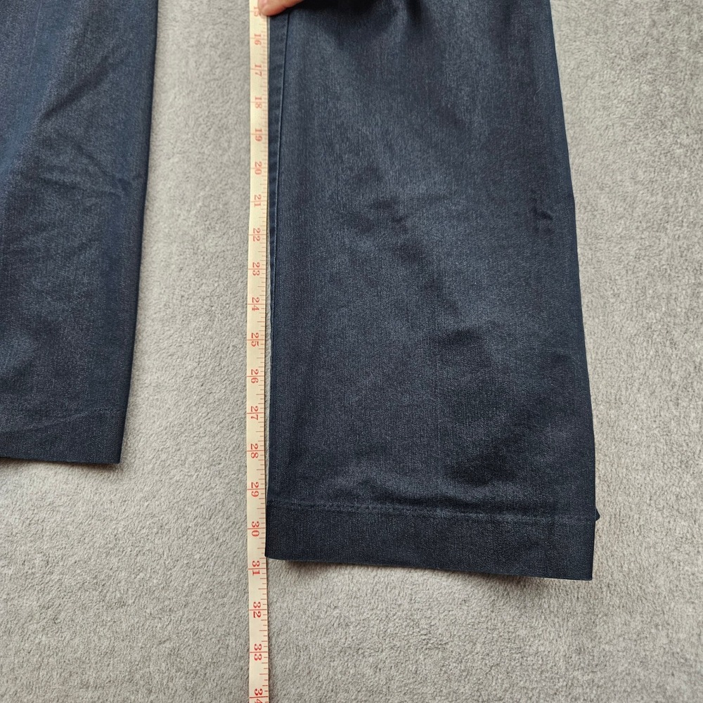 ATTENTION Trousers Womens 10 Blue Flare Leg Stretch Cotton Blend Casual Work - Picture 8 of 16